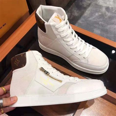 white louis vuitton sneakers women|lv high top sneakers women's.